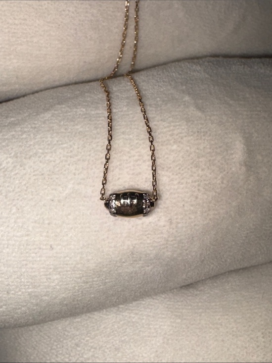 Kendra Scott Jewelry - Kendra Scott 14k Gold and Diamond football Pendant Necklace
